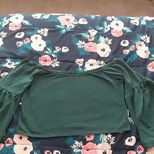 Off the shoulder crop top